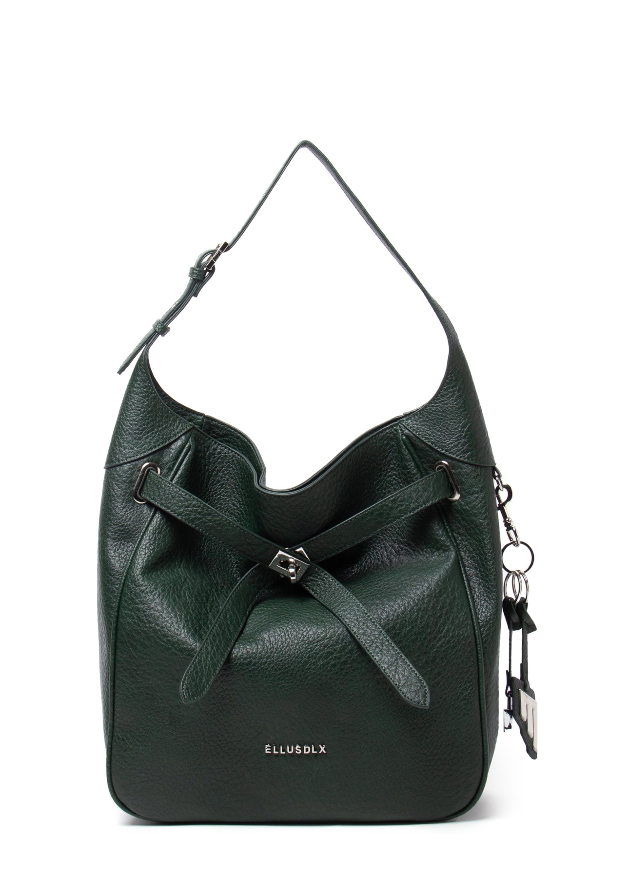 Bolsa Shoulder Bag Lock Samantha Dark Green