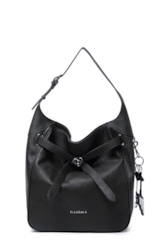 Bolsa Shoulder Bag Lock Samantha Preto