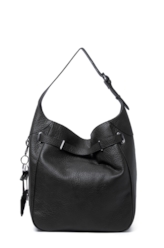 Bolsa Shoulder Bag Lock Samantha Preto