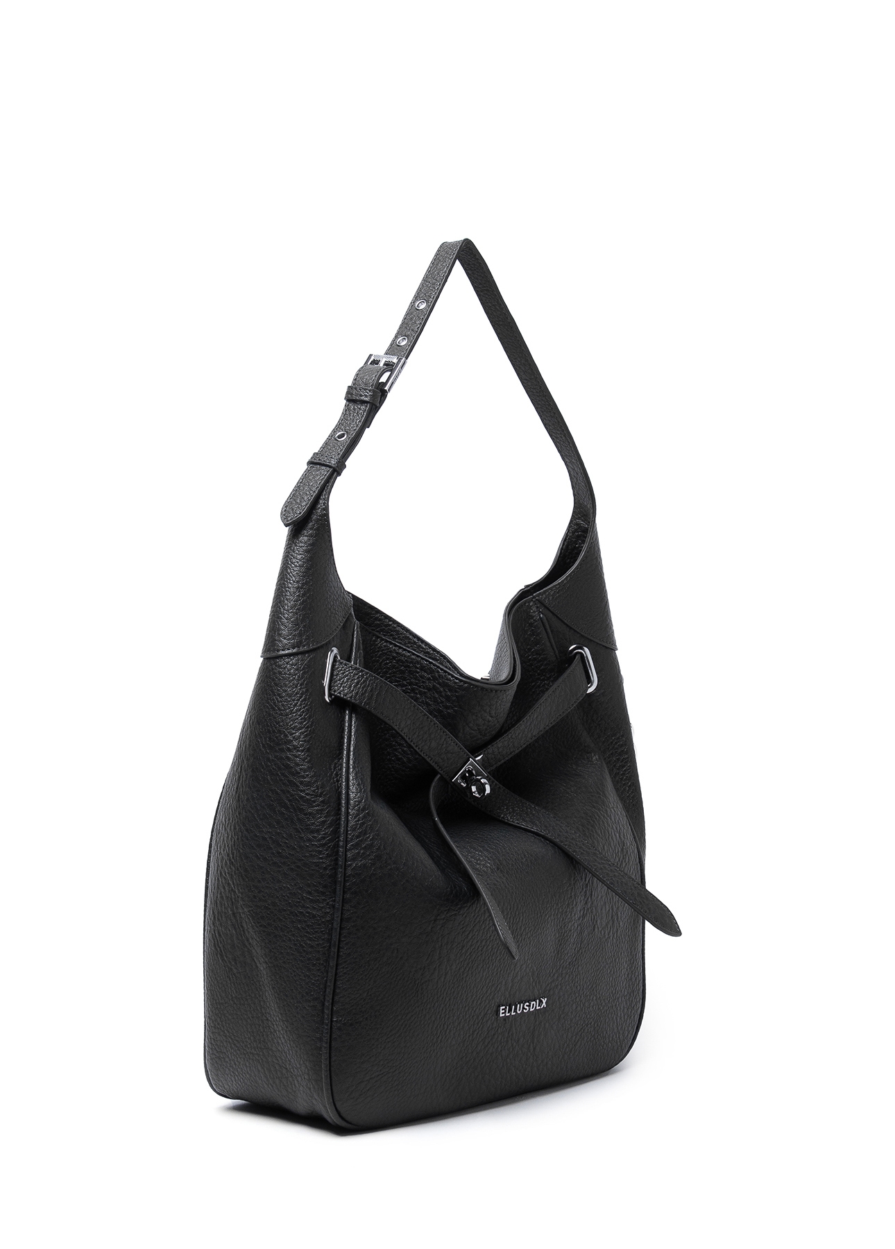 Bolsa Shoulder Bag Lock Samantha Preto