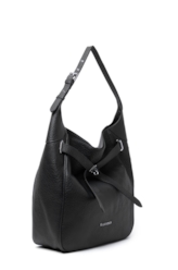 Bolsa Shoulder Bag Lock Samantha Preto