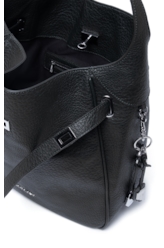 Bolsa Shoulder Bag Lock Samantha Preto