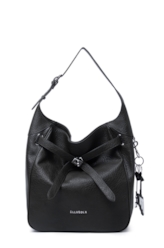 Bolsa Shoulder Bag Lock Samantha Preto