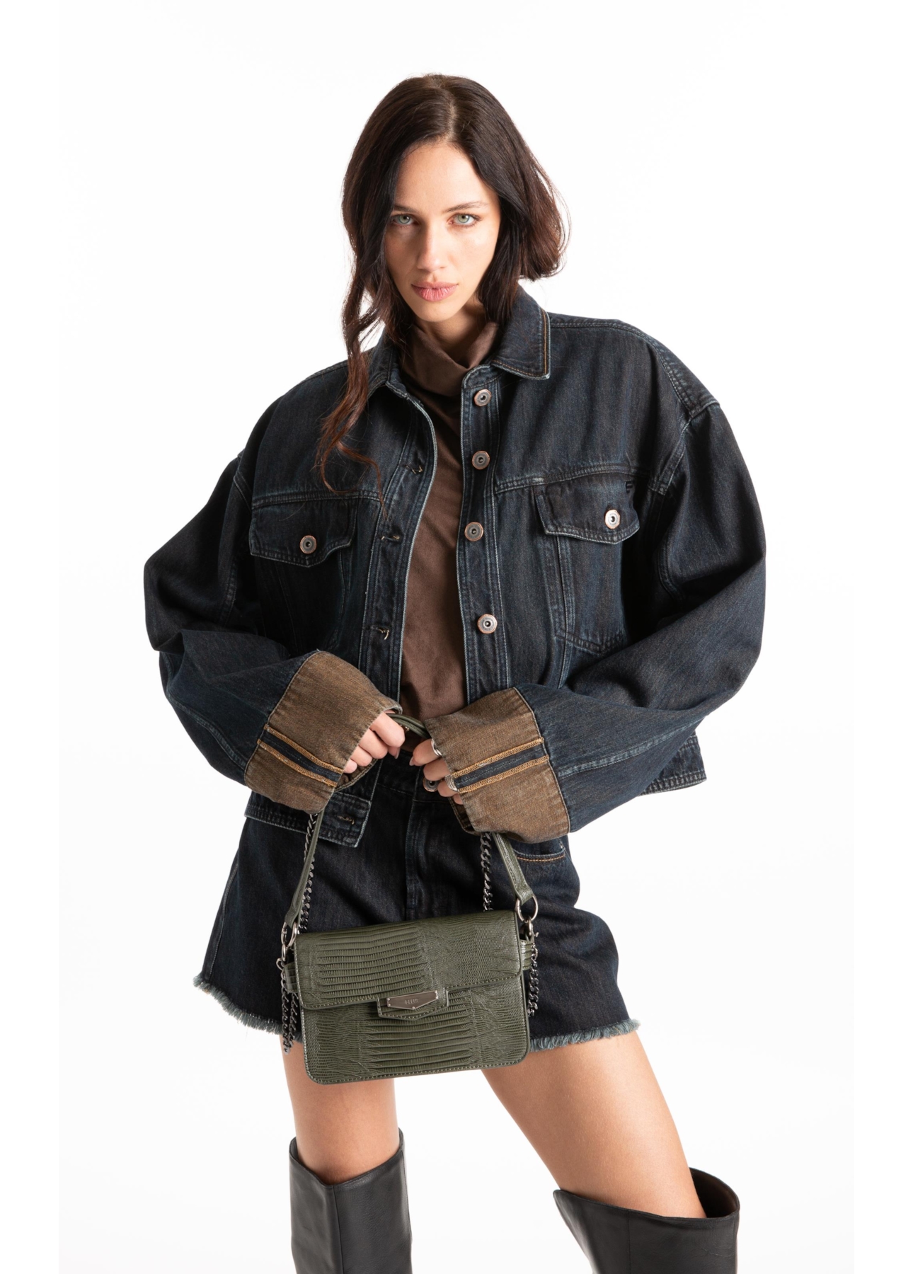 Bolsa Shoulder Bag Martina  Ellus Dark Gray