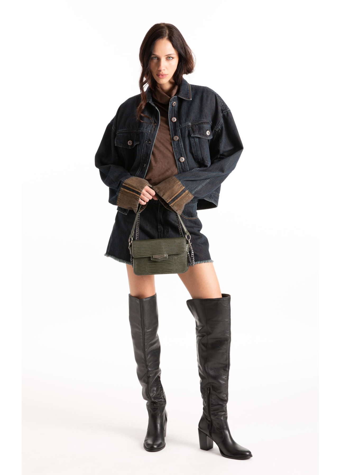 Bolsa Shoulder Bag Martina  Ellus Dark Gray
