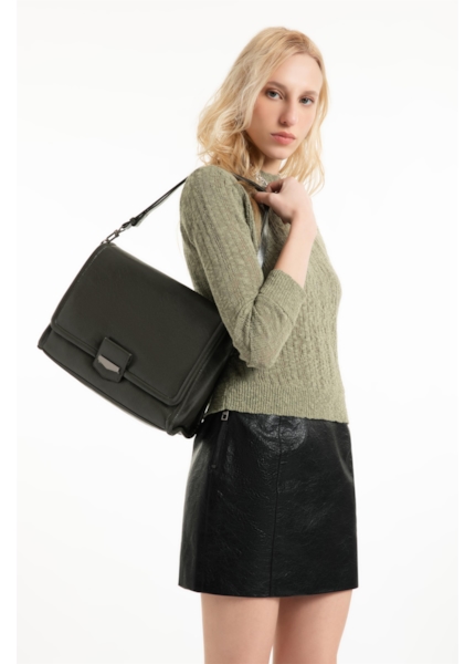 Bolsa Shoulder Bag Megan Ellus Chumbo