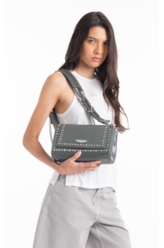 Bolsa Shoulder Bag Mia Ellus Grafite