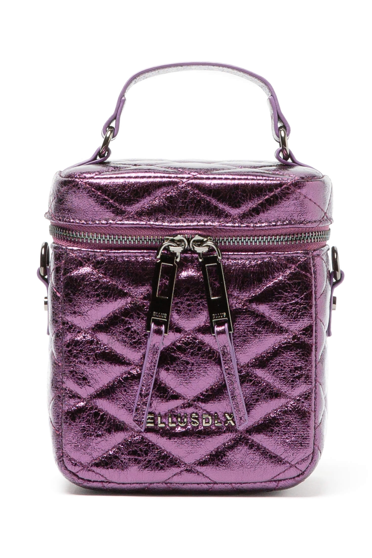 Bolsa Small Bag Quilted Deail Roxo