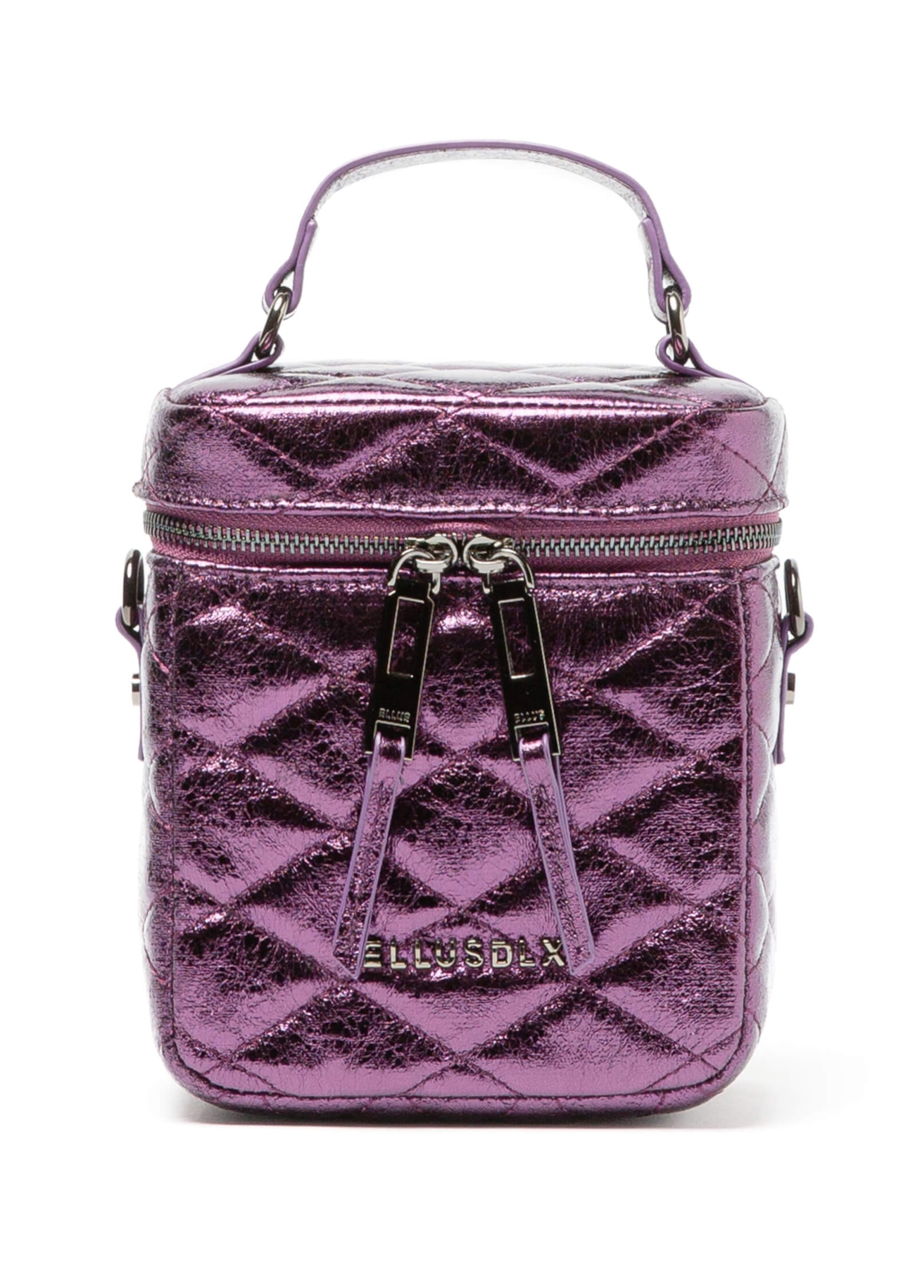 Bolsa Small Bag Quilted Deail Roxo