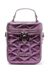 Bolsa Small Bag Quilted Deail Roxo