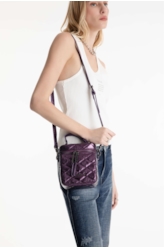 Bolsa Small Bag Quilted Deail Roxo