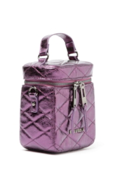 Bolsa Small Bag Quilted Deail Roxo