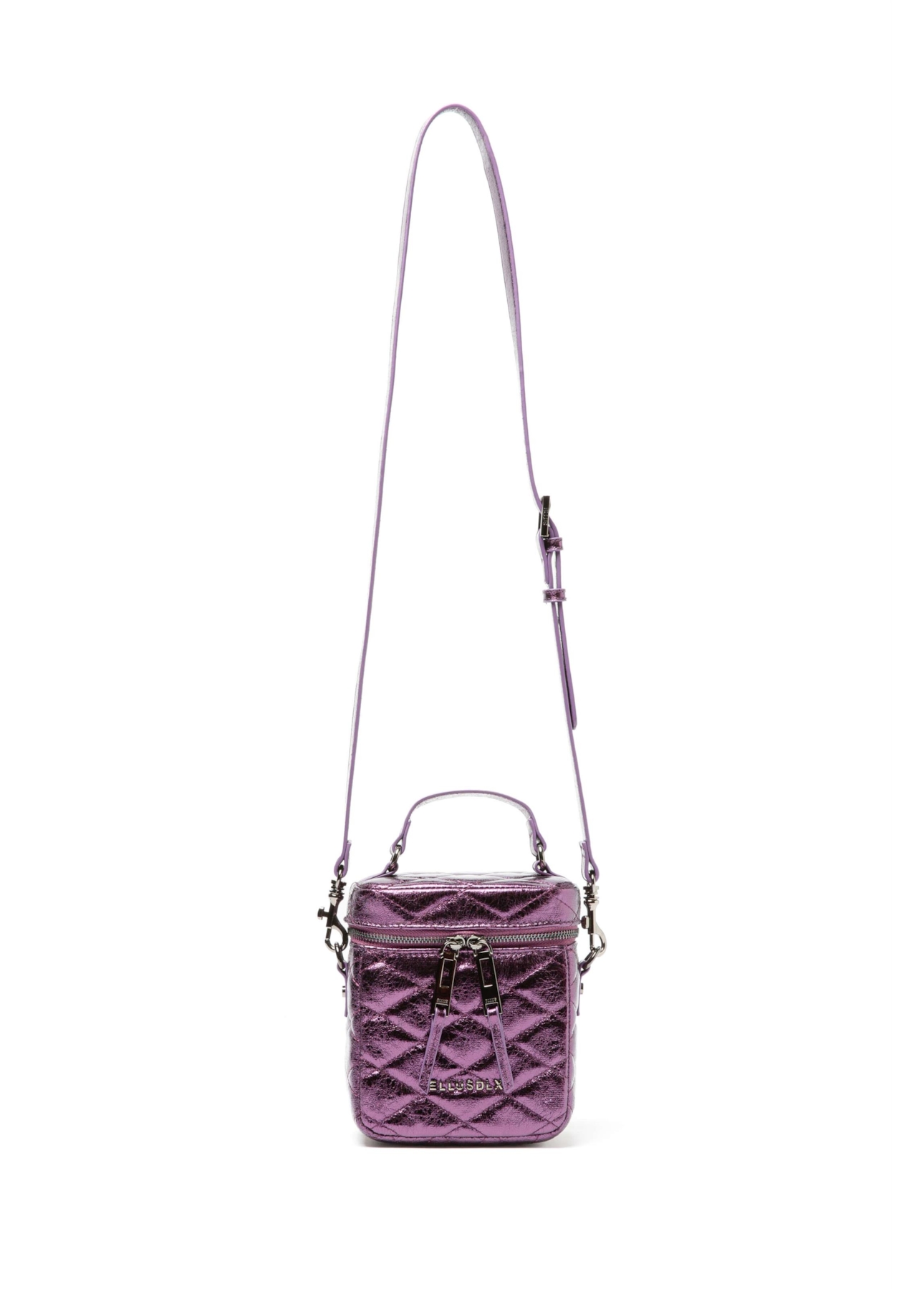 Bolsa Small Bag Quilted Deail Roxo