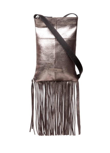 Bolsa Small Crossbody Bag Faux Ellus Silver Gray