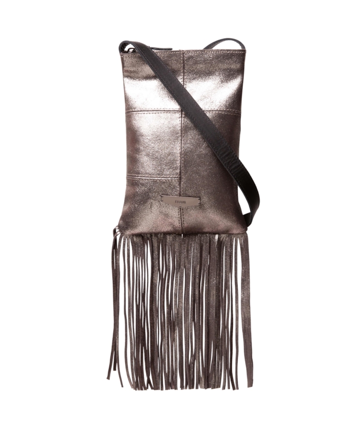 Bolsa Small Crossbody Bag Faux Ellus Silver Gray