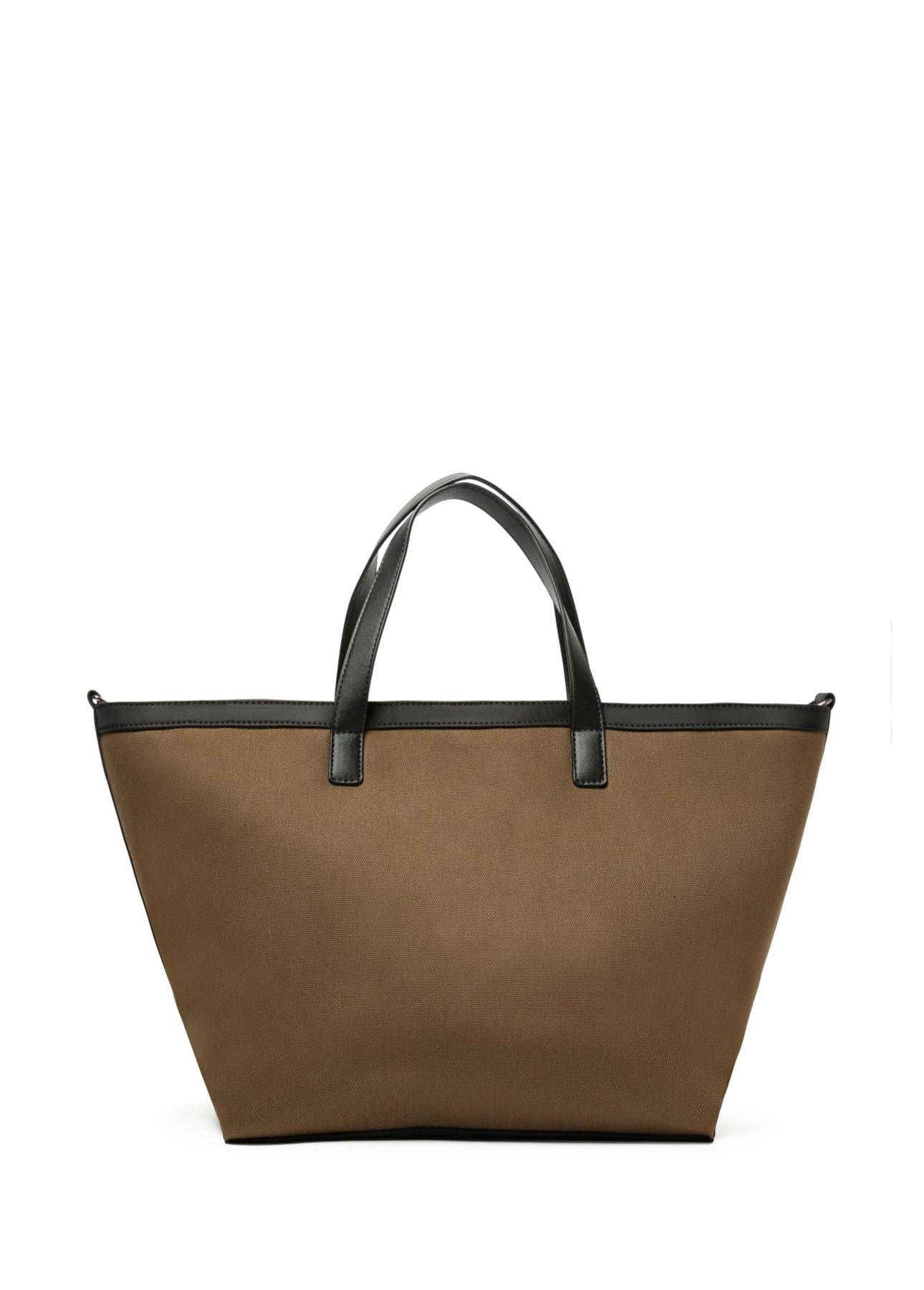 Bolsa Tote Bag Canvas Leather Ellus Tabaco