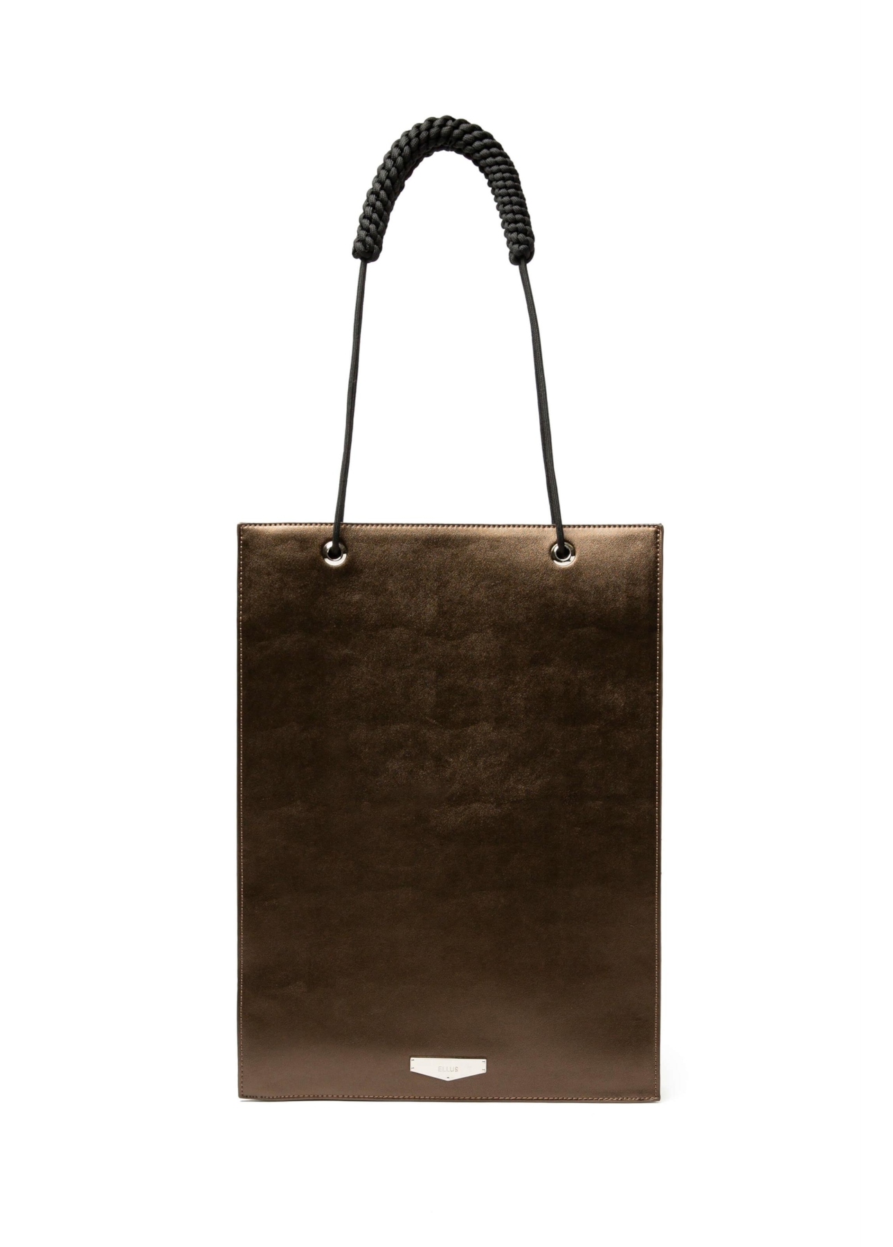 Bolsa Tote Bag Minimal Ellus Dark Brown