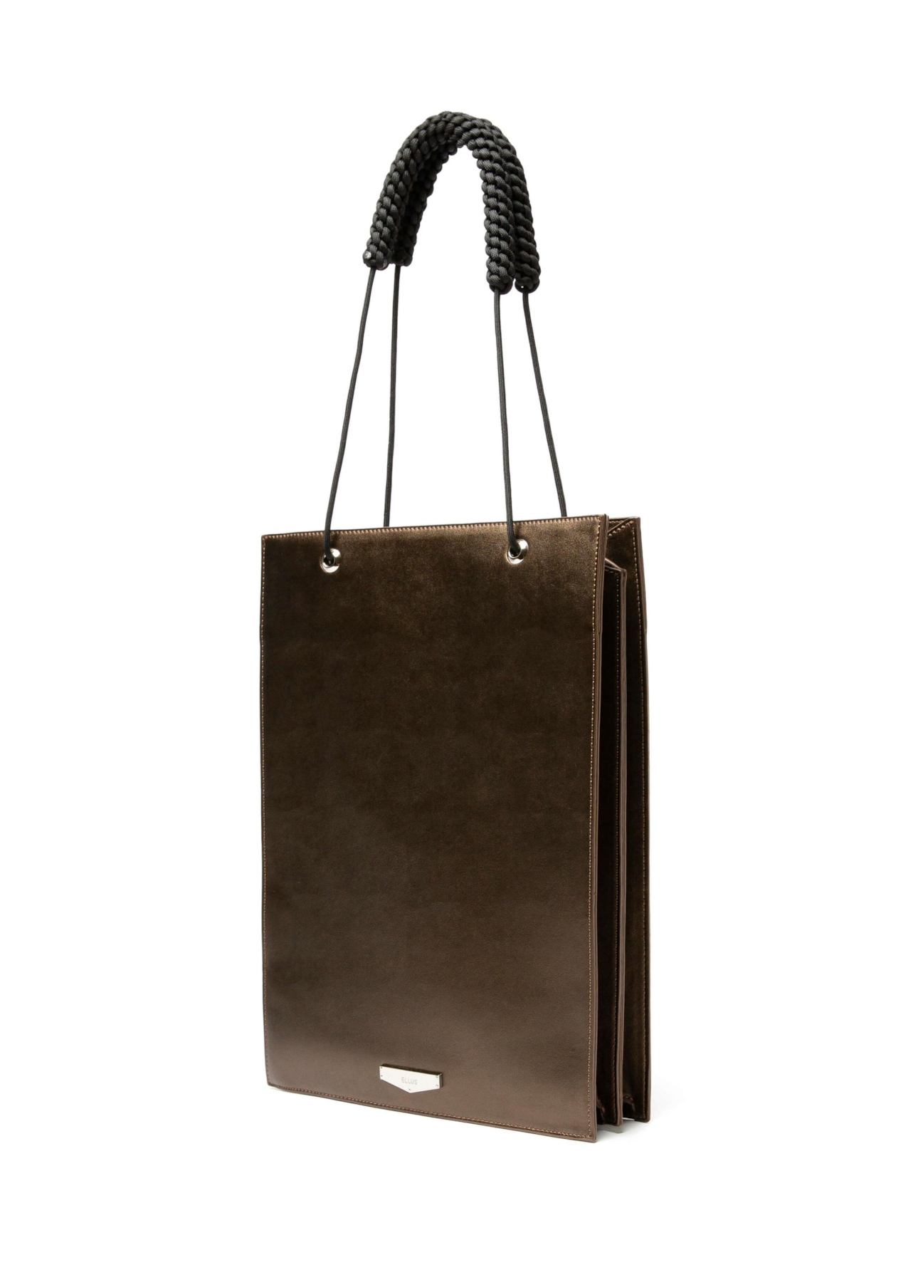 Bolsa Tote Bag Minimal Ellus Dark Brown
