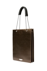 Bolsa Tote Bag Minimal Ellus Dark Brown