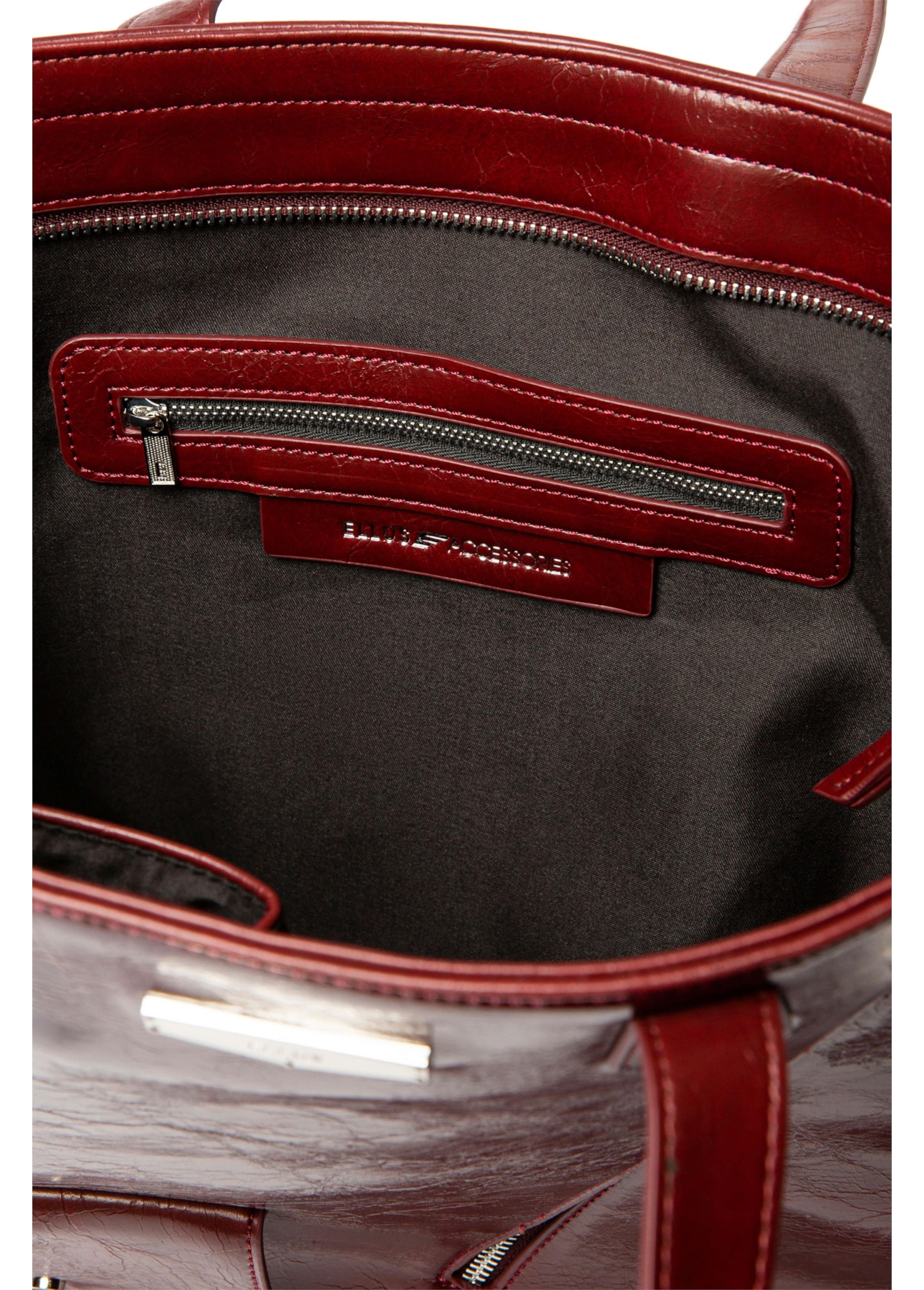 Bolsa Tote Bag Perfecto Ellus Bordeaux
