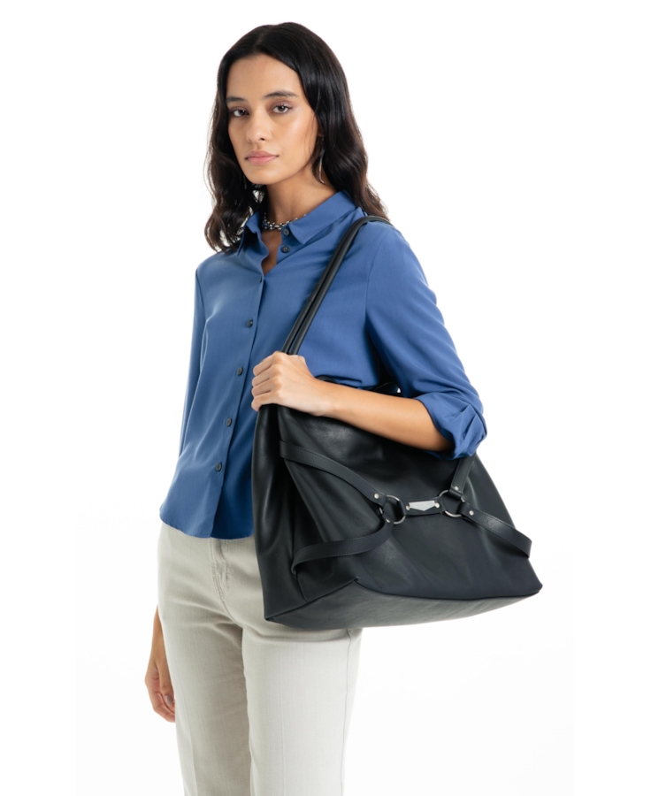 Bolsa Totebag Nick Ellus Preto