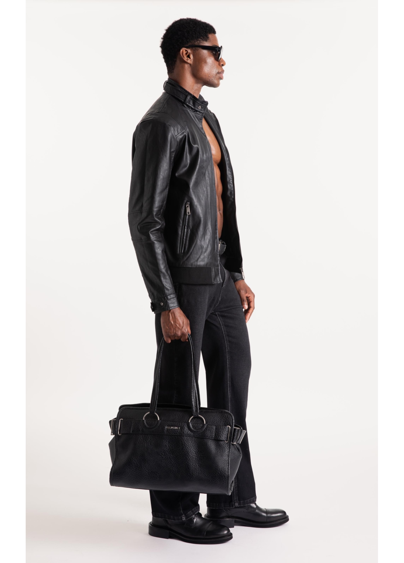 Bolsa Weekend Ethan Ellus Preto