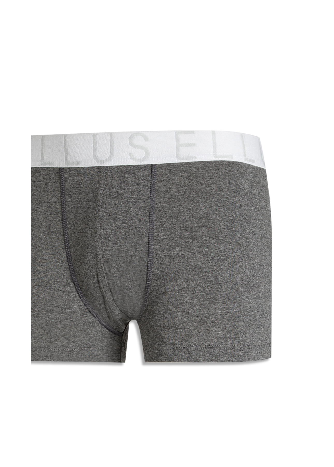 Boxer Media Ellus Dlx Chumbo Mescla