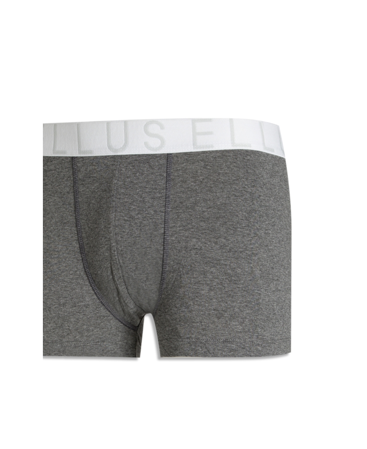 Boxer Media Ellus Dlx Chumbo Mescla