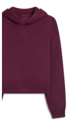 Brushed Fleece Hoodie Pitaya