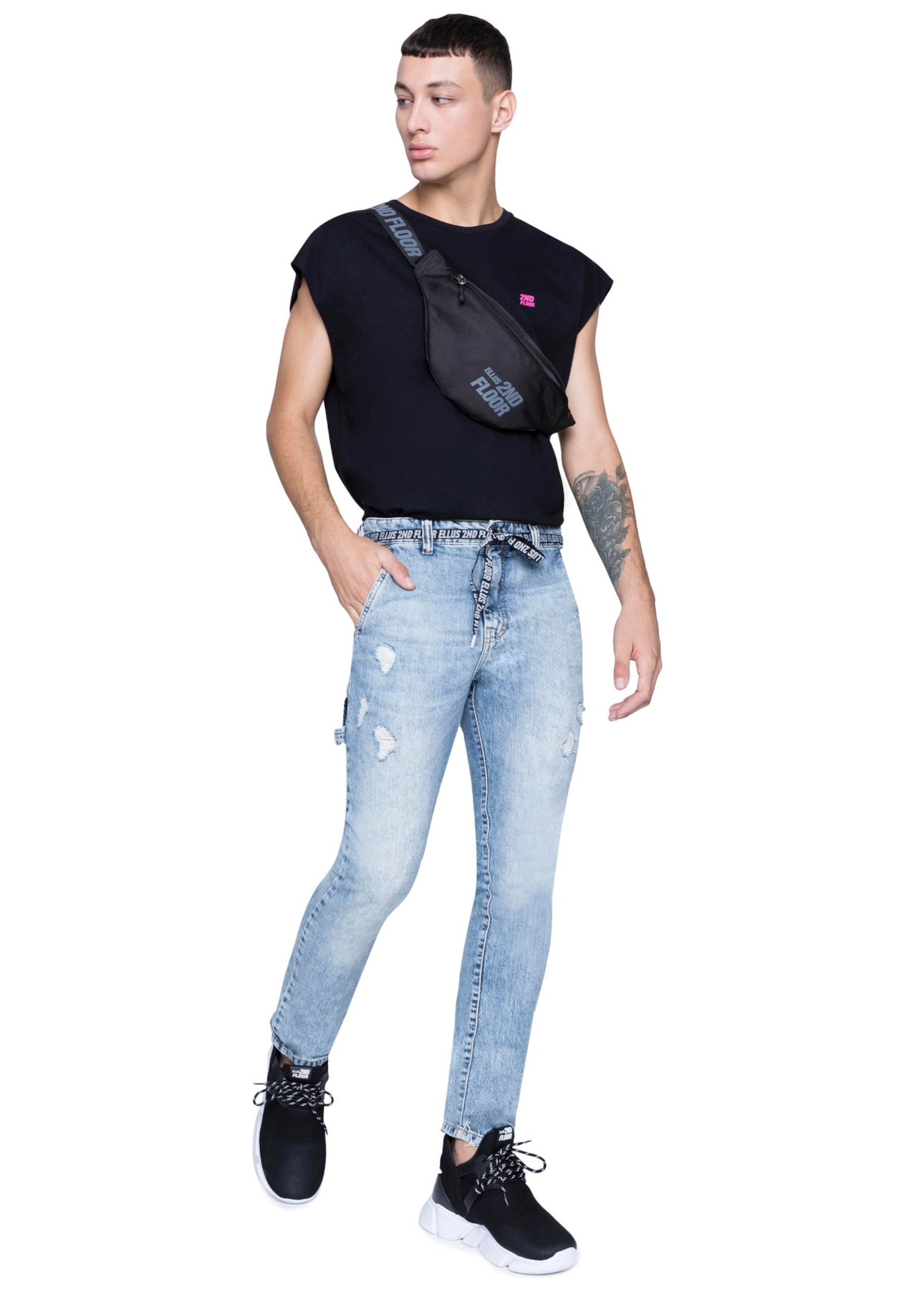 Calça 2nd Floor Comfort Slim Original Denim Lav.Clara