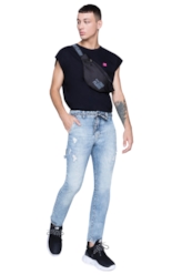 Calça 2nd Floor Comfort Slim Original Denim Lav.Clara
