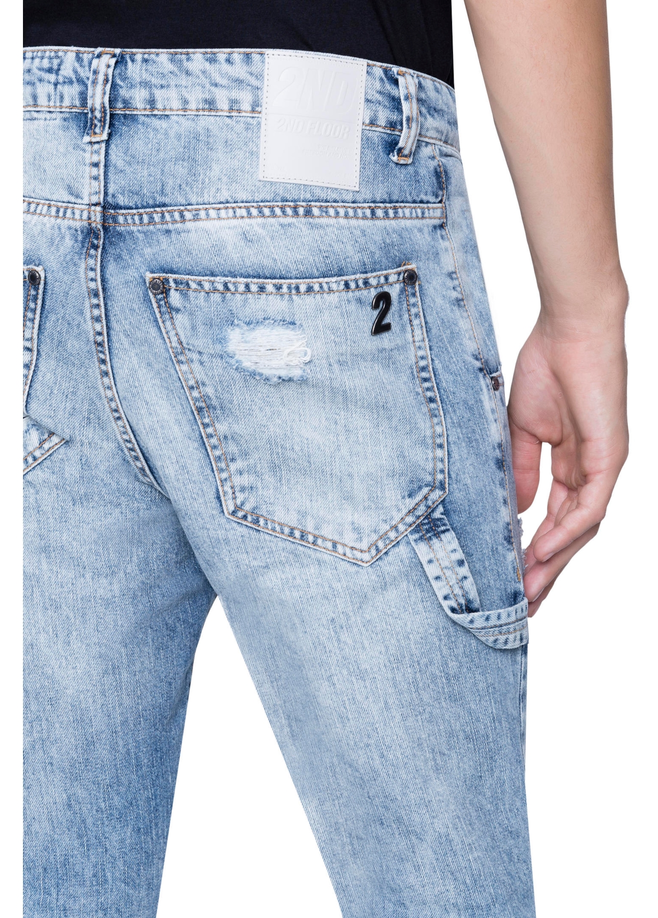 Calça 2nd Floor Comfort Slim Original Denim Lav.Clara