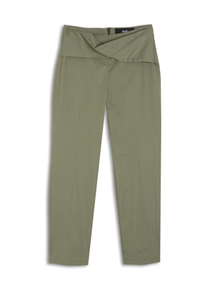 Calça Anna Twist Carrot Verde Oliva