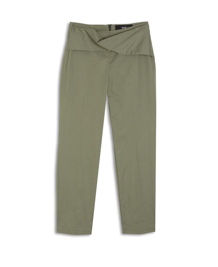 Calça Anna Twist Carrot Verde Oliva