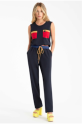 Calça Armani Colors Pregas Amarracao Estampado