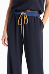 Calça Armani Colors Pregas Amarracao Estampado