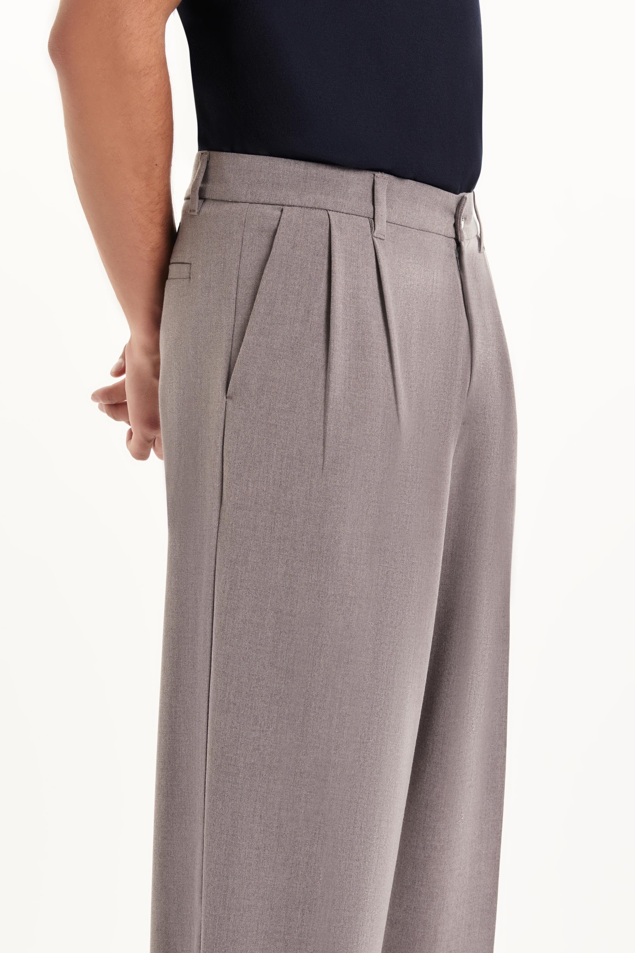 emporio armani baggy slacks グレー emporio armani baggy slacks