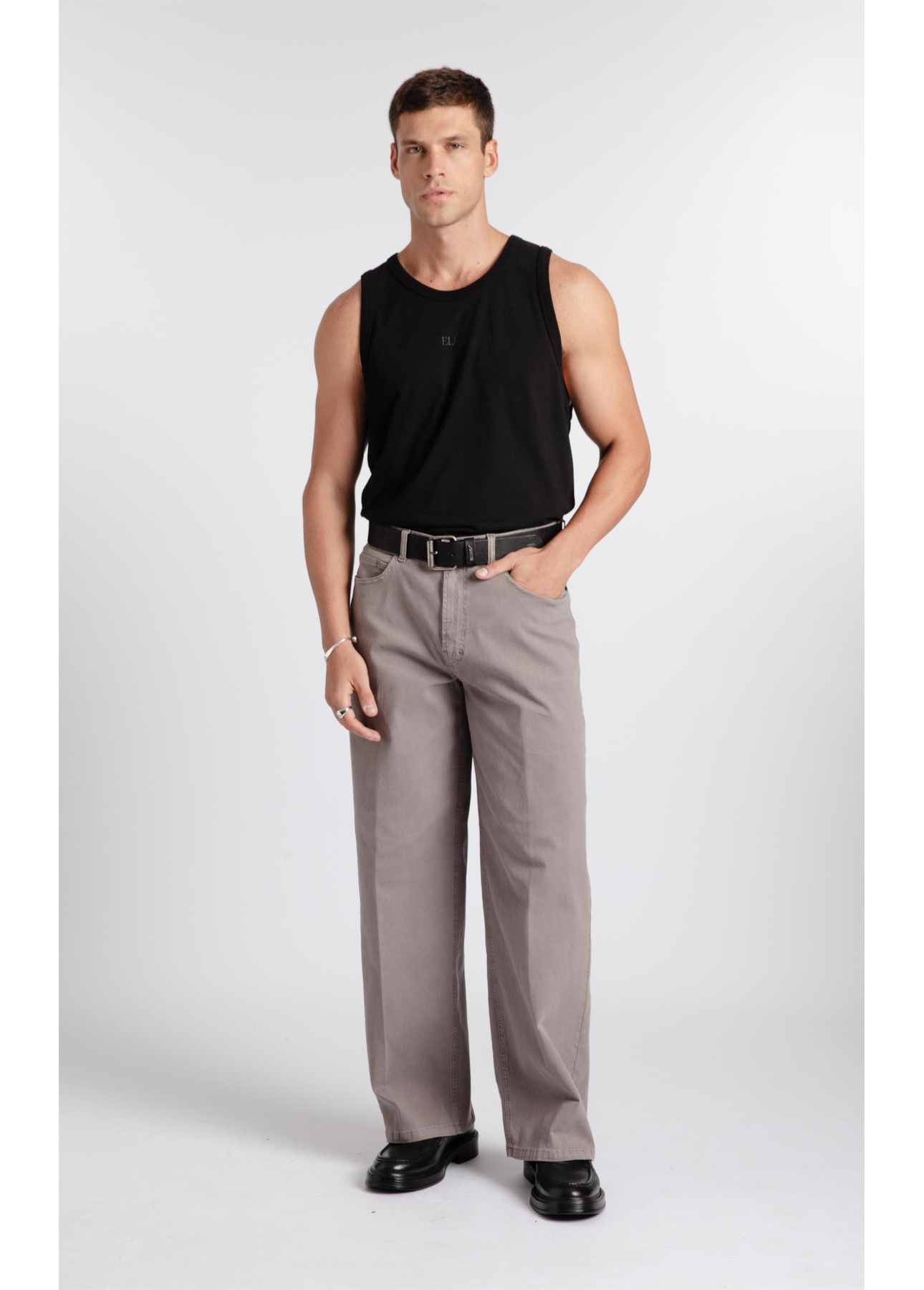 Calça Beehive Wide Niquel