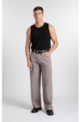 Calça Beehive Wide Niquel