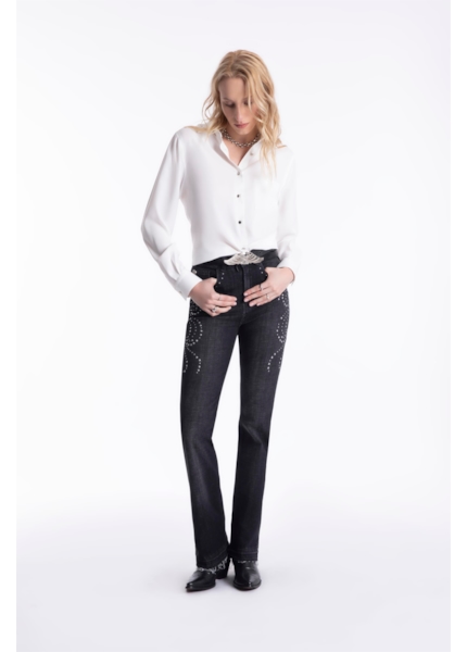 Calça Black Cross Bootcut Western 2014- Lav. Black C/ Used