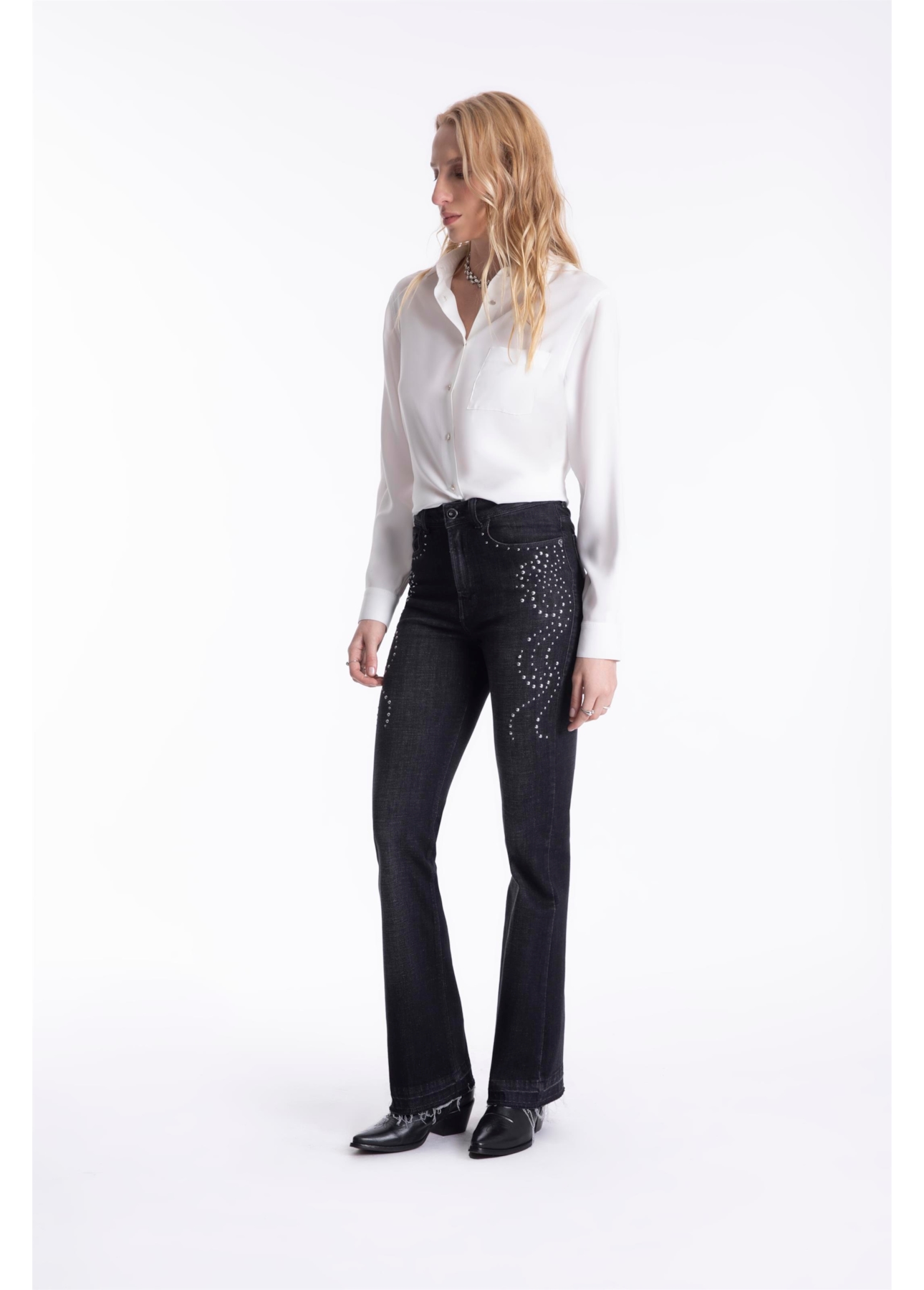 Calça Black Cross Bootcut Western 2014- Lav. Black C/ Used