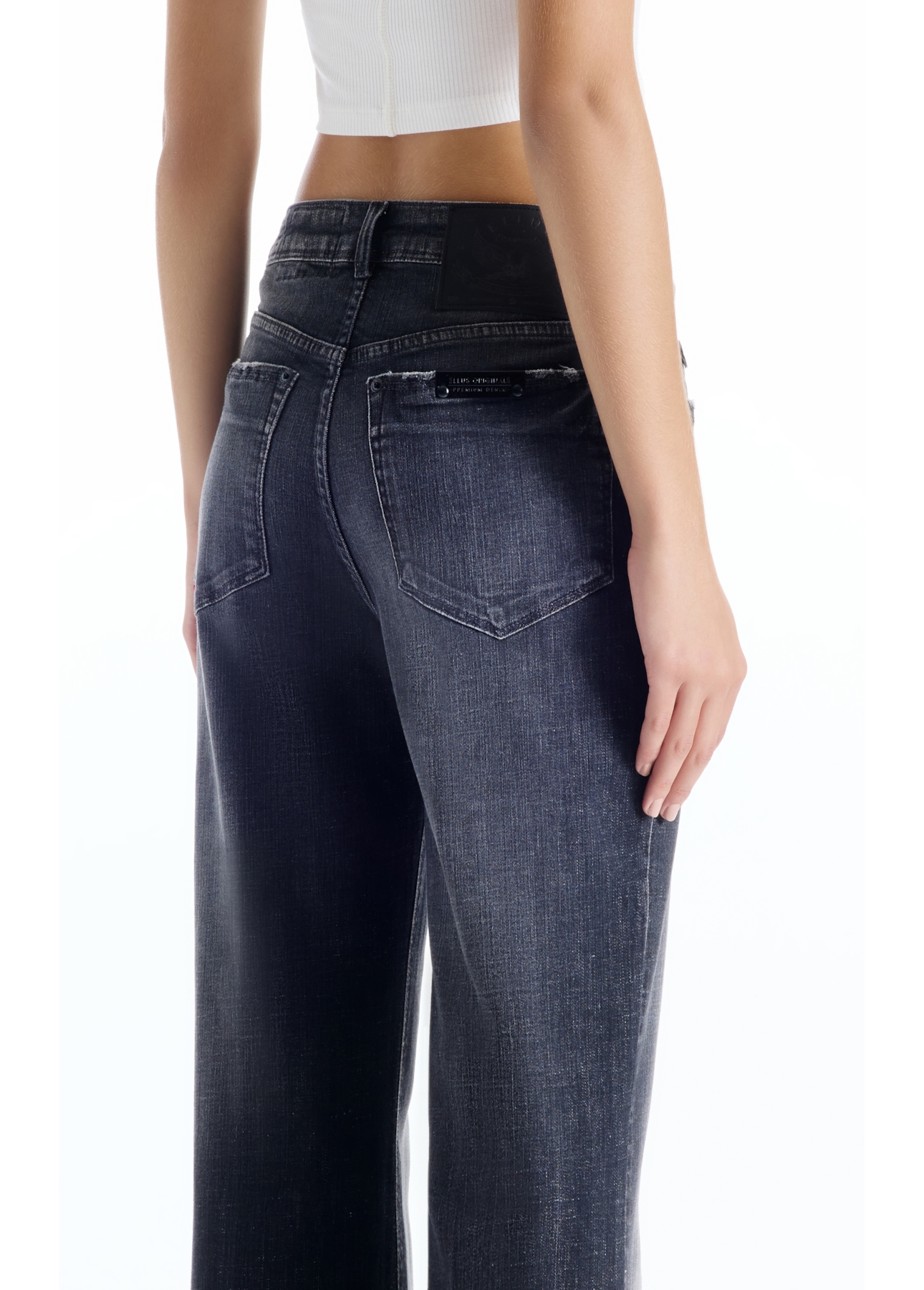 Calça Black Cross Flare 2120- Lav. Black C/ Tie Dye