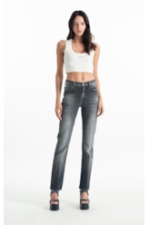 Calça Black Cross Reta Lav.Escuro