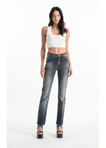 Calça Black Cross Reta Lav.Escuro