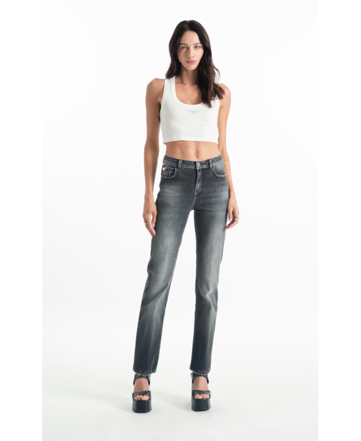 Calça Black Cross Reta Lav.Escuro