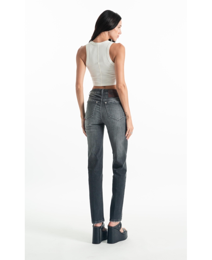 Calça Black Cross Reta Lav.Escuro