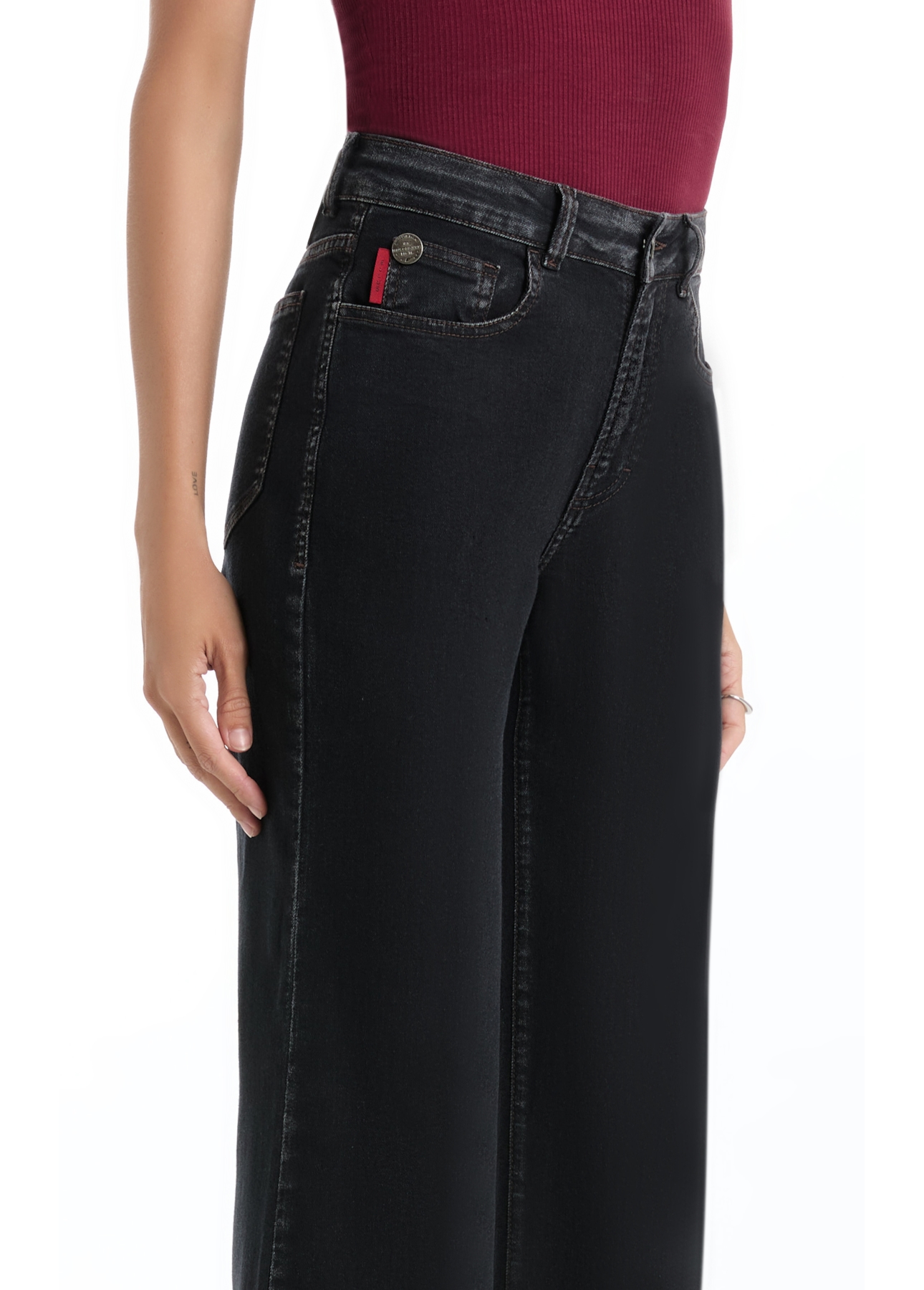 Calça Blend Black Gisele Patheph Lav.Black