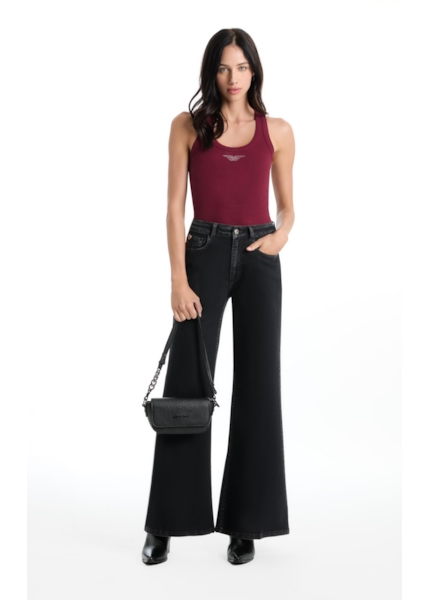 Calça Blend Black Gisele Patheph Lav.Black