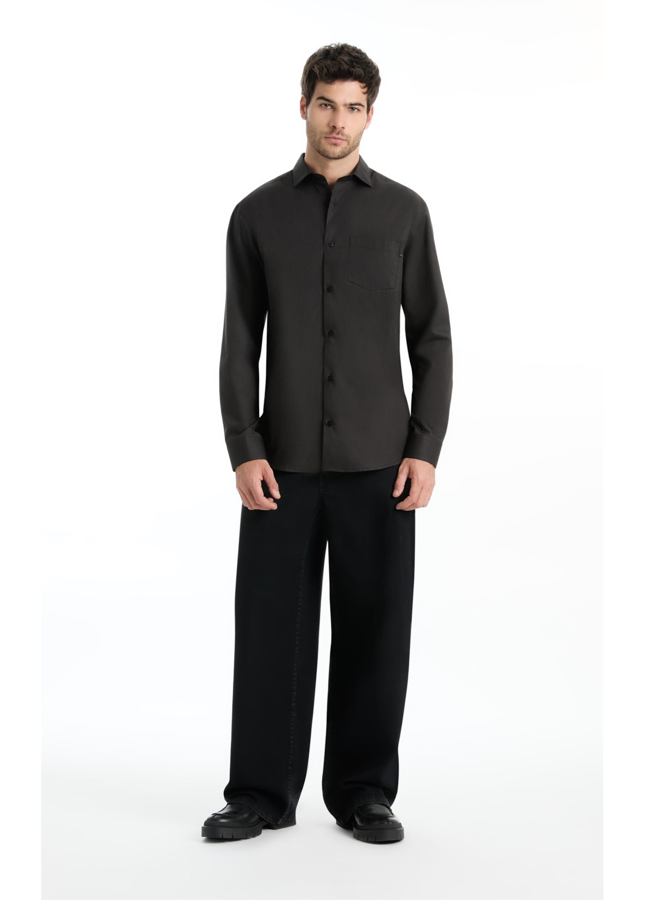 Calça Blend Black Wide Leg Lav.Black