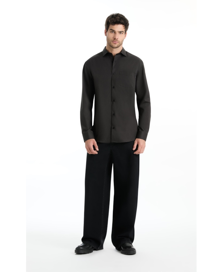 Calça Blend Black Wide Leg Lav.Black